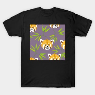 Red Panda in a bamboo forest T-Shirt